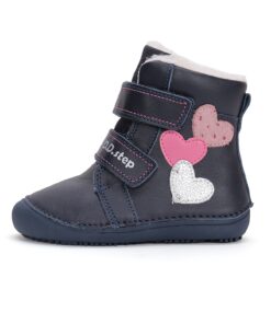 batukai vaikams D.D.Step (Vengrija)  Barefoot batai su vilna 31-36 d. W063-42152LW