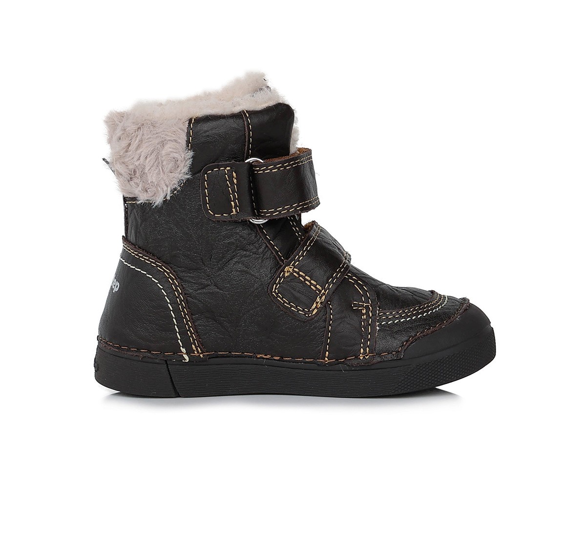 Batai su dirbtiniu kailio pamušalu 31-36 d. W068-394BL. D.D.Step (Vengrija). Batai vaikams 5 batukai vaikams D.D.Step (Vengrija) Batai su dirbtiniu kailio pamušalu 31-36 d. W068-394BL