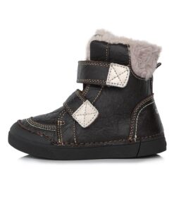 batukai vaikams D.D.Step (Vengrija)  Batai su dirbtiniu kailio pamušalu 31-36 d. W068-394BL