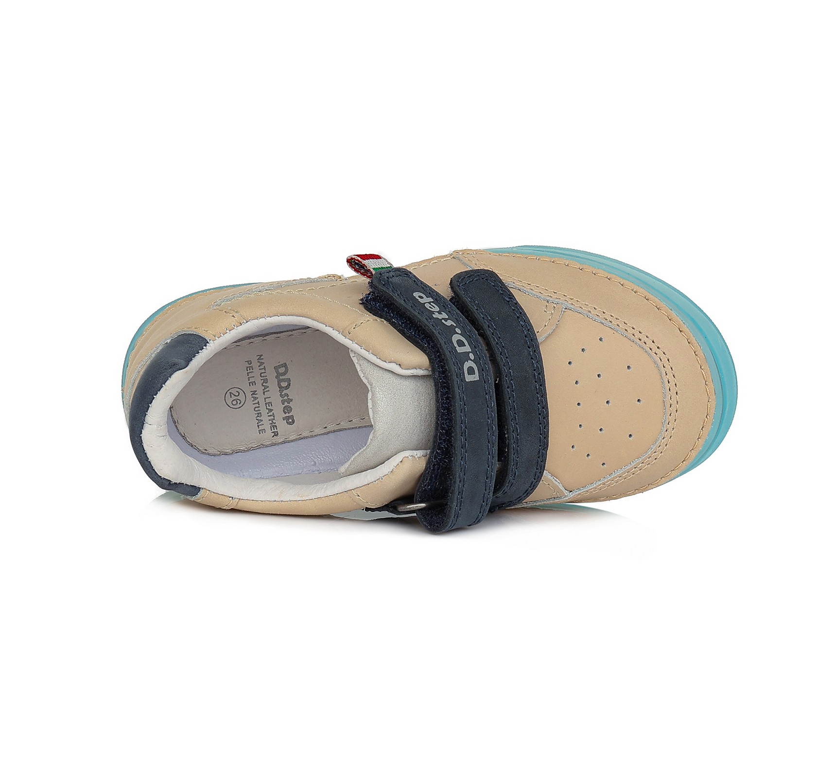 Kreminiai batai 26-31 d. S078815BM. D.D.Step (Vengrija). Batai vaikams 6 batukai vaikams D.D.Step (Vengrija) Kreminiai batai 26-31 d. S078815BM