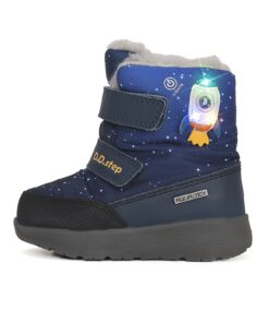batukai vaikams D.D.Step (Vengrija)  LED sniego batai su vilna 28-33 d. P083-42624L