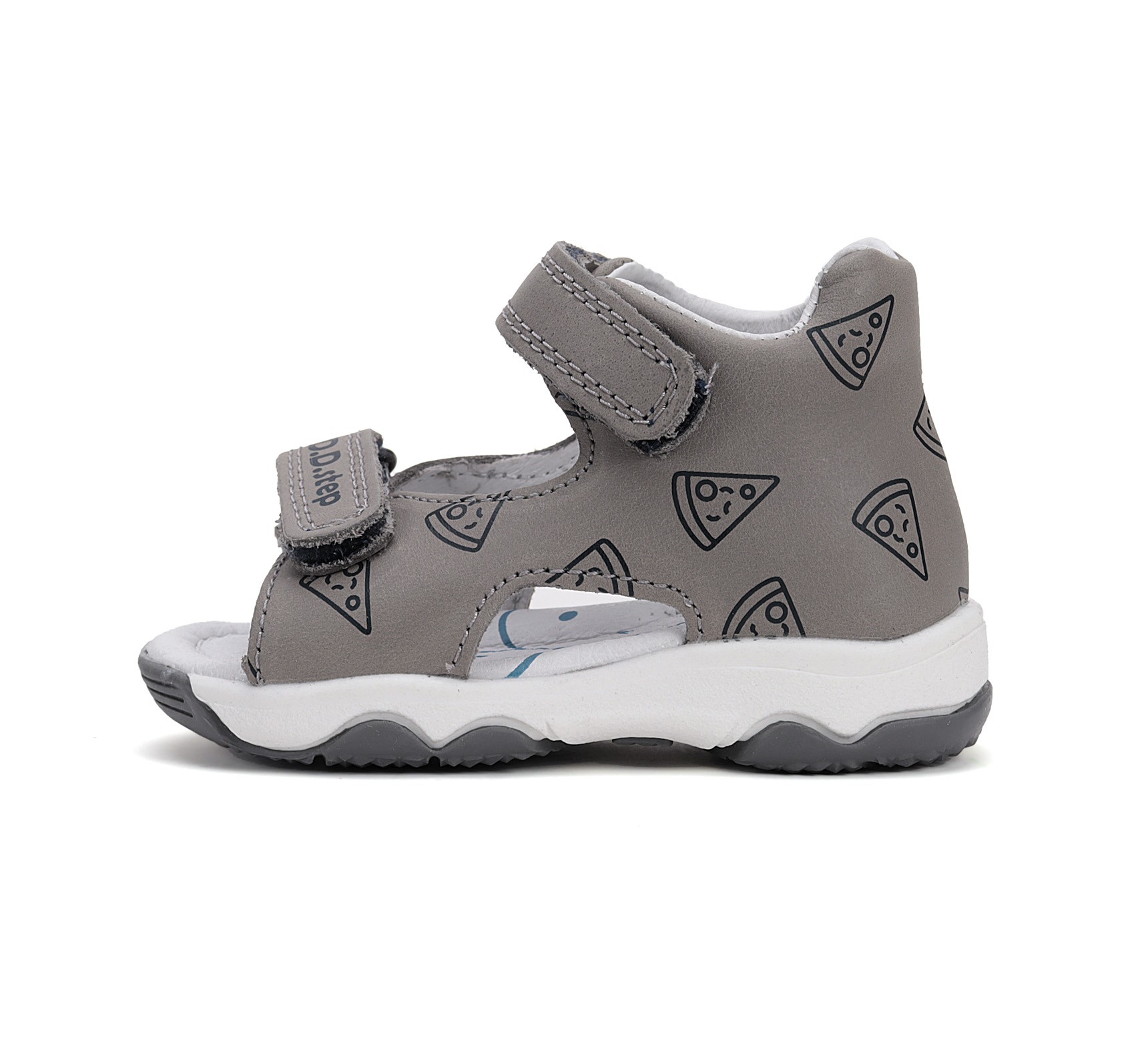 Pilkos basutės 26-31 d. G064-51586AM. D.D.Step (Vengrija). Batai vaikams 3 batukai vaikams D.D.Step (Vengrija) Pilkos basutės 26-31 d. G064-51586AM