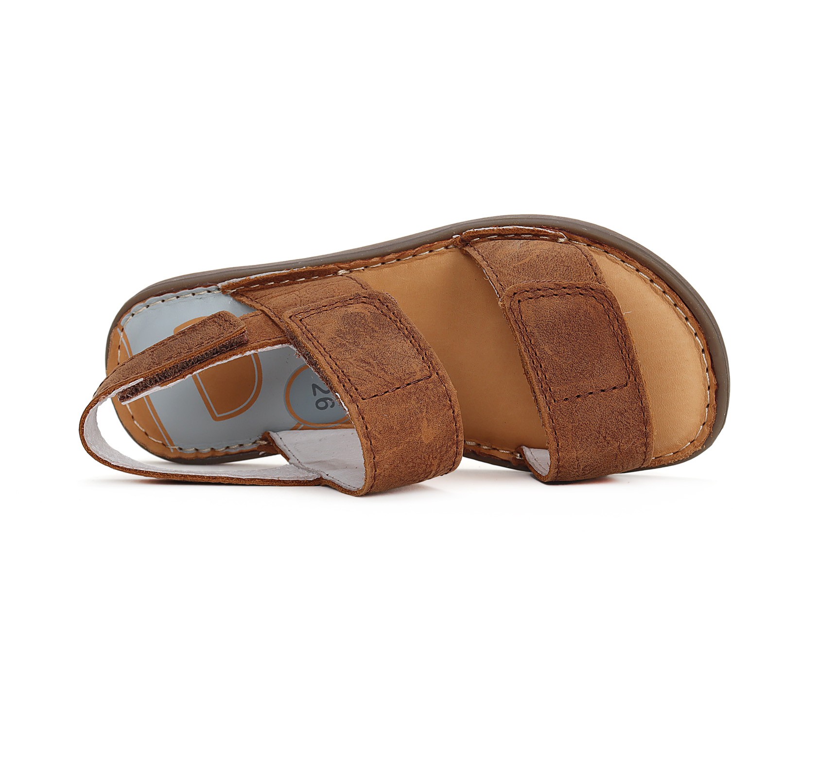 Rudos barefoot basutės 26-31 d. G076-41539CM. D.D.Step (Vengrija). Batai vaikams 6 batukai vaikams D.D.Step (Vengrija) Rudos barefoot basutės 26-31 d. G076-41539CM