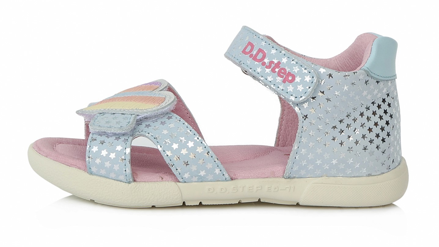 Šviesiai mėlynos basutės 20-24 d. AC048295B. D.D.Step (Vengrija). Batai vaikams 3 batukai vaikams D.D.Step (Vengrija) Šviesiai mėlynos basutės 20-24 d. AC048295B