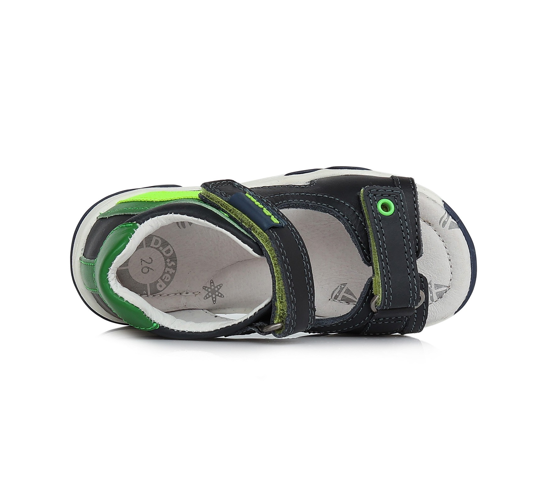 Tamsiai mėlynos basutės 20-25 d. G064-338. D.D.Step (Vengrija). Batai vaikams 6 batukai vaikams D.D.Step (Vengrija) Tamsiai mėlynos basutės 20-25 d. G064-338