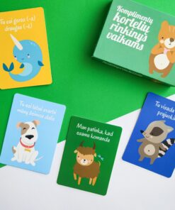 Komplimentų kortelių rinkinys vaikams