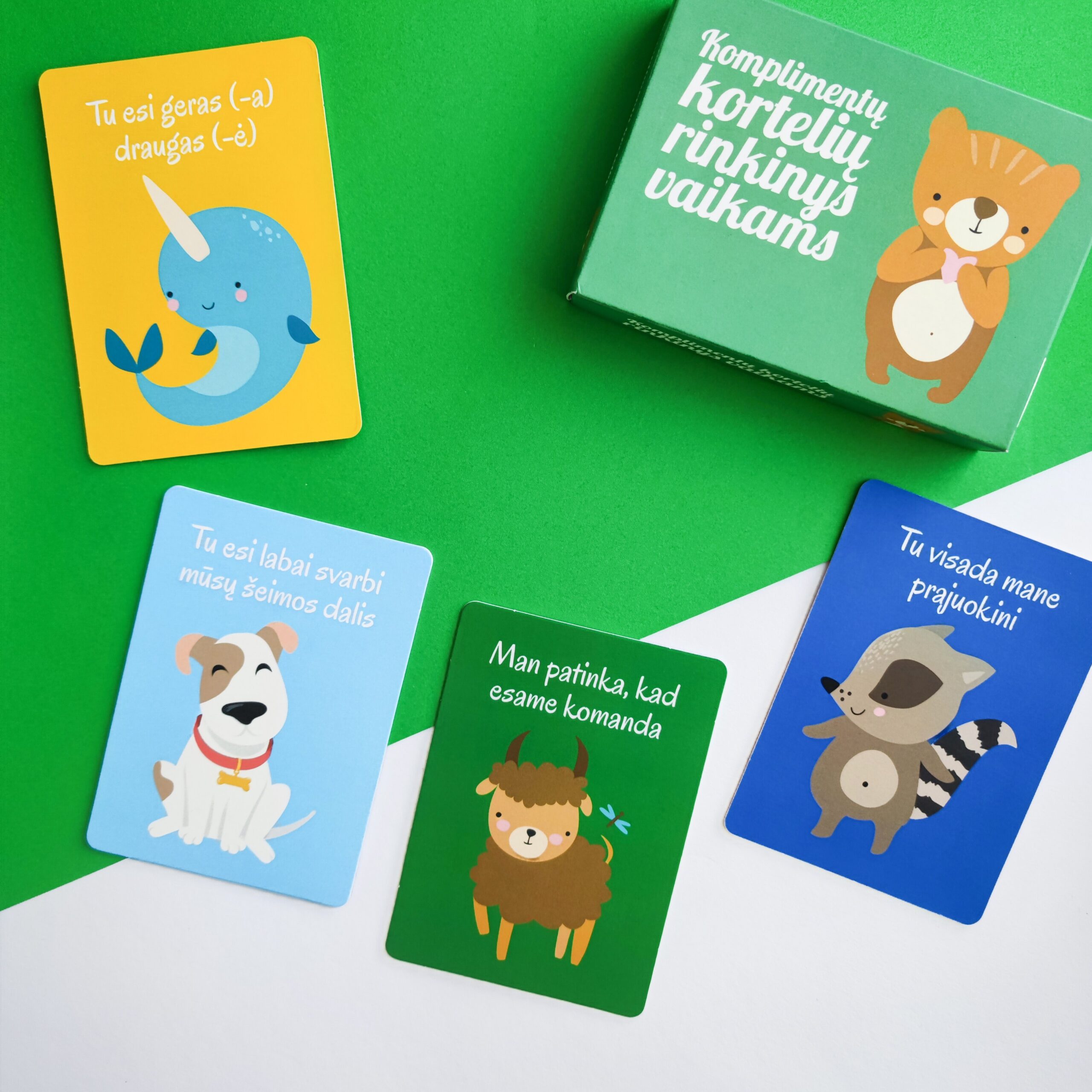 Komplimentų kortelių rinkinys vaikams 3 Komplimentų kortelių rinkinys vaikams
