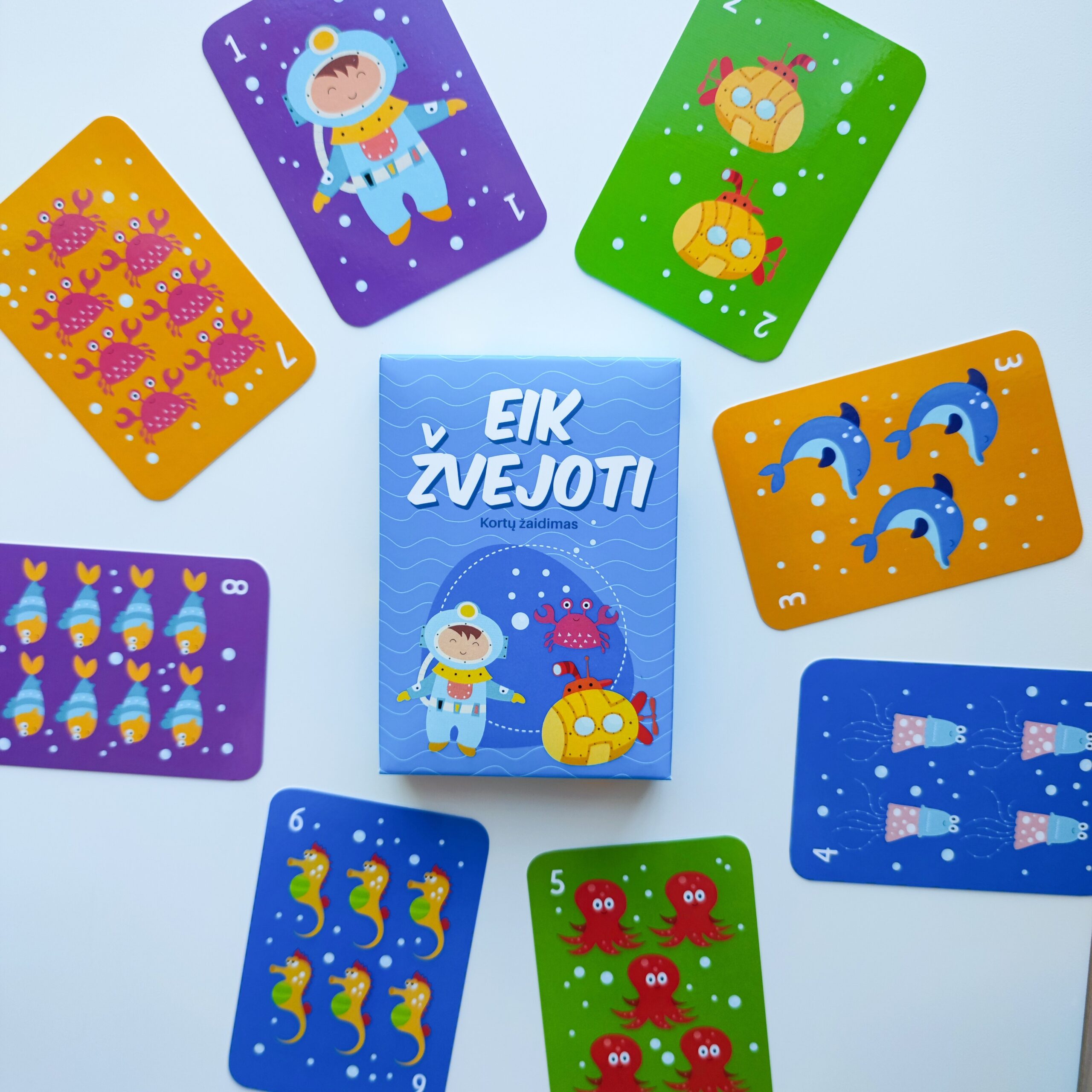 Kortų žaidimas "Eik žvejoti" 3 Kortų žaidimas "Eik žvejoti"