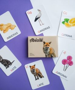 Lavinamųjų kortelių rinkinys „Abėcėlė“