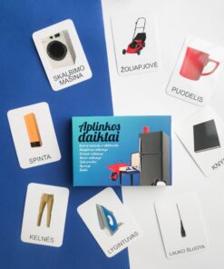 Lavinamųjų kortelių rinkinys "Aplinkos daiktai"
