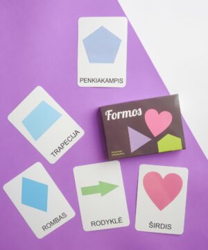 Lavinamųjų kortelių rinkinys „Formos“ 1 lavinamuju korteliu rinkinys formos 6 1