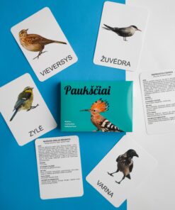 Lavinamųjų kortelių rinkinys „Paukščiai“
