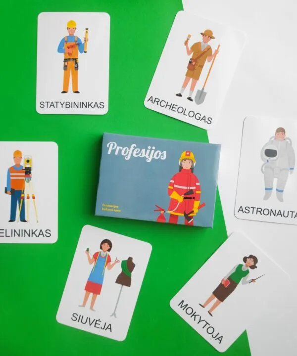 Lavinamųjų kortelių rinkinys „Profesijos“
