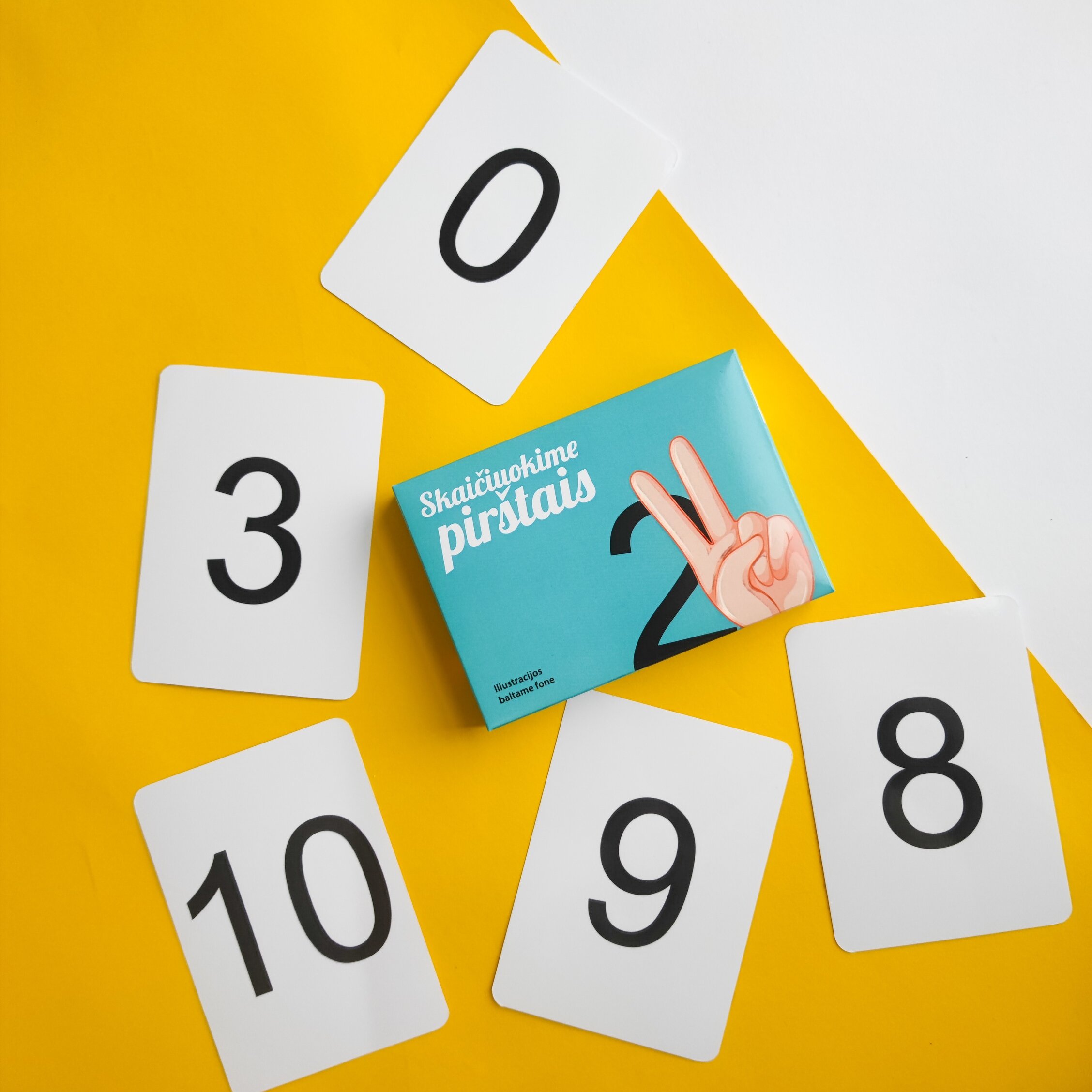 Lavinamųjų kortelių rinkinys „Skaičiuokime pirštais“ 4 Lavinamųjų kortelių rinkinys „Skaičiuokime pirštais“ - Image 2