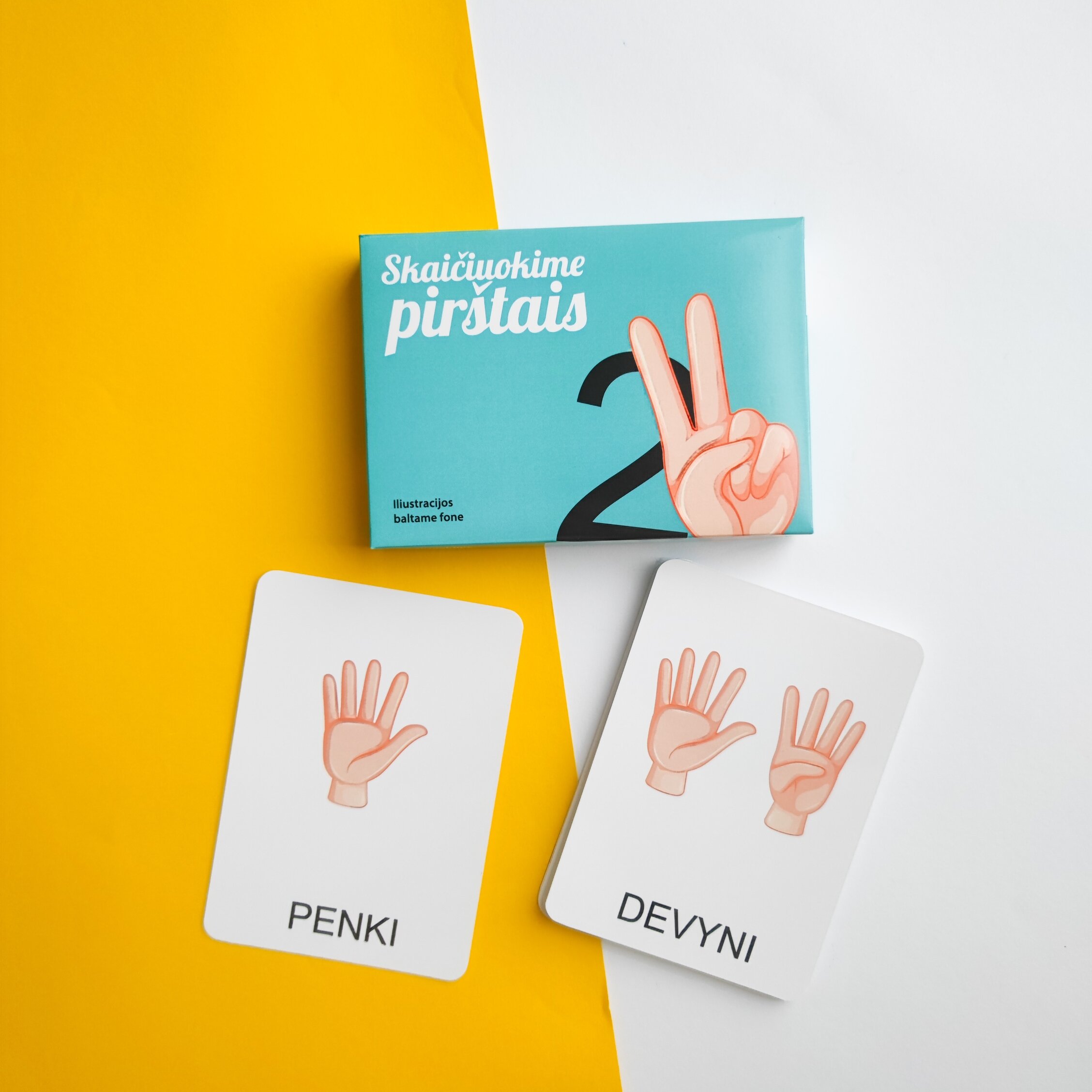Lavinamųjų kortelių rinkinys „Skaičiuokime pirštais“ 7 Lavinamųjų kortelių rinkinys „Skaičiuokime pirštais“ - Image 5