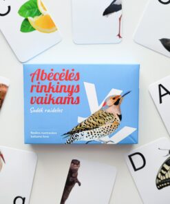 Lavinamųjų kortelių rinkinys "Sudėk raides"