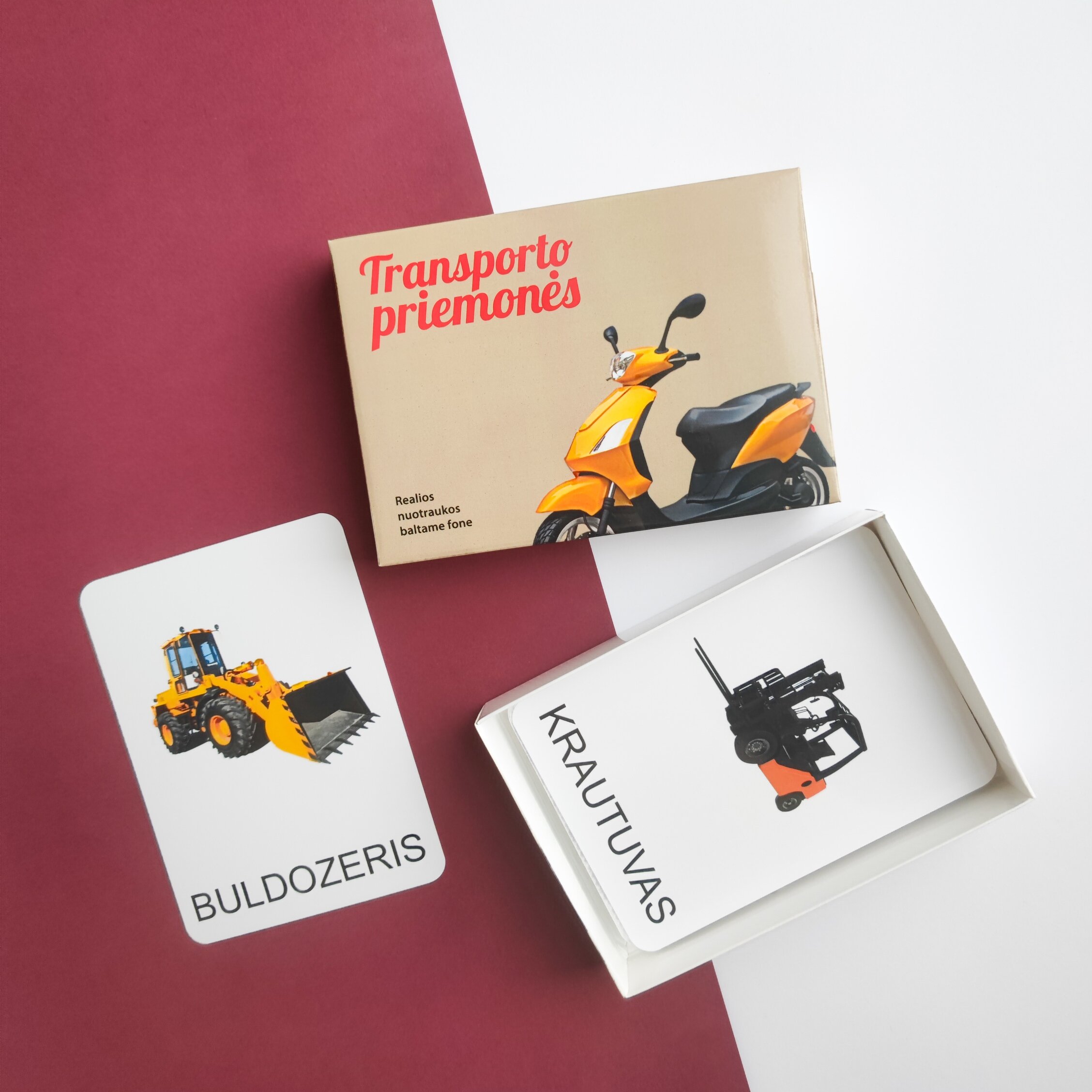 Lavinamųjų kortelių rinkinys „Transporto priemonės“ 6 Lavinamųjų kortelių rinkinys „Transporto priemonės“ - Image 4