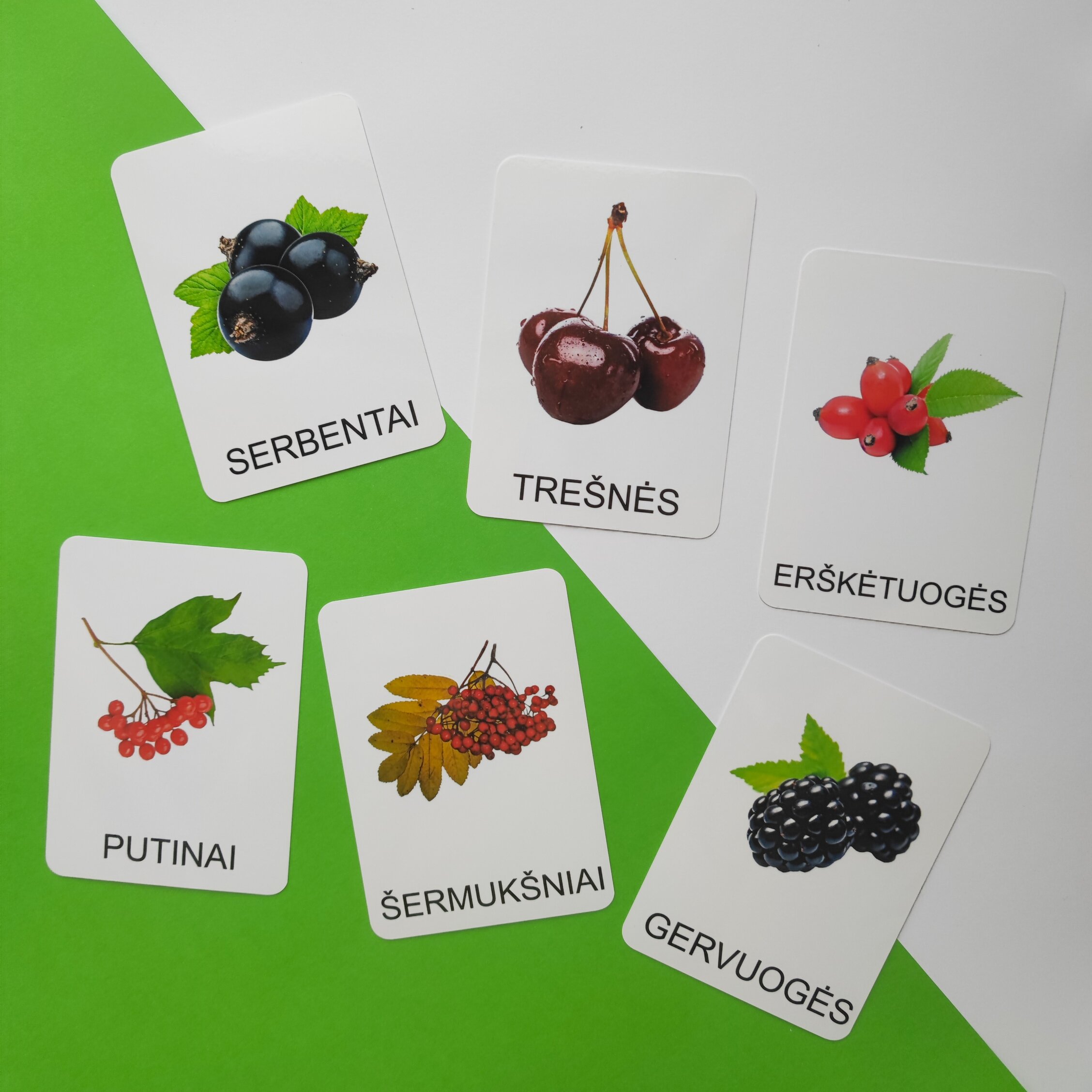 Lavinamųjų kortelių rinkinys „Uogos“ 8 Lavinamųjų kortelių rinkinys „Uogos“ - Image 6