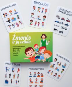 Lavinamųjų kortelių rinkinys "Žmonės ir jų veikla"