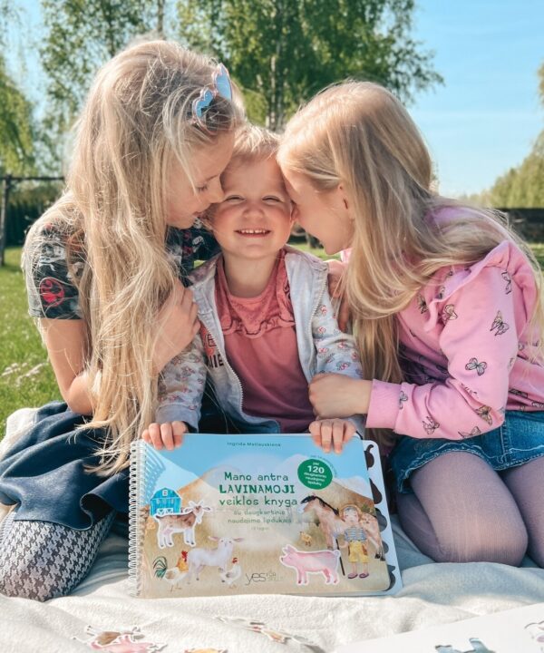 Mano antra lavinamoji veiklos knyga su daugkartinio naudojimo lipdukais