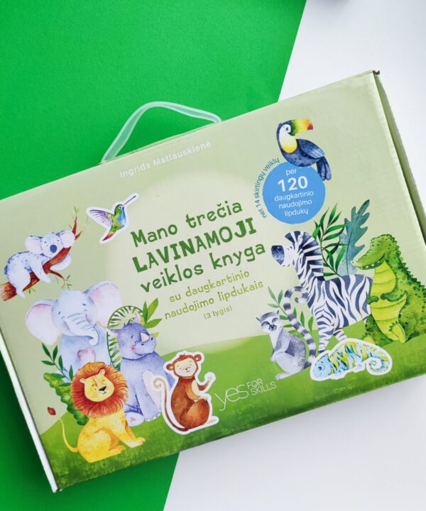 Alternative view of Mano trečia lavinamoji veiklos knyga su daugkartinio naudojimo lipdukais