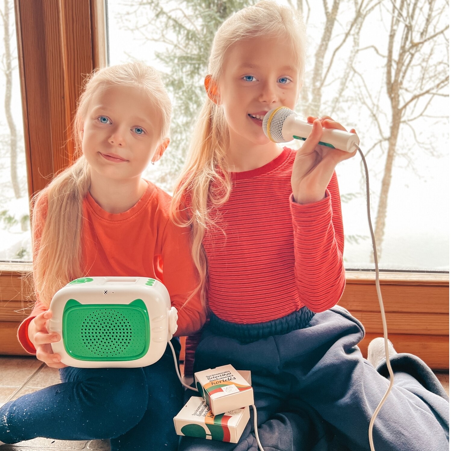 Muzikos grotuvas vaikams ,,Skilsas” su mikrofonu (su įrašytomis lietuviškomis dainomis ir pasakomis) + lietuviškai įgarsintos „Šnekančios kortelės“ 7 Muzikos grotuvas vaikams ,,Skilsas” su mikrofonu (su įrašytomis lietuviškomis dainomis ir pasakomis) + lietuviškai įgarsintos „Šnekančios kortelės“ - Image 5