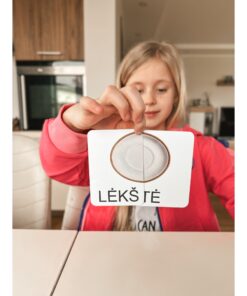 Alternative view of Skaitymo kortelės „Sudėk žodį. Dviskiemeniai žodžiai“