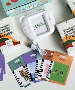 Yes For Skills lietuviškai įgarsintos kortelės „Šnekančios kortelės“, kalbančios lietuviškai