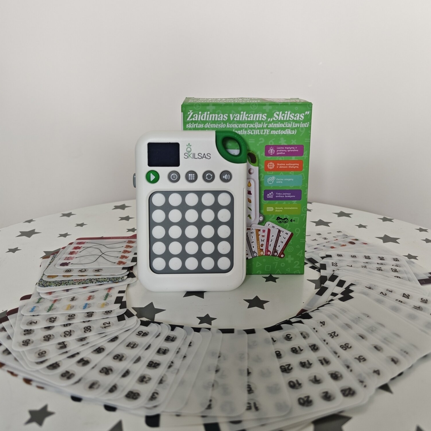 Žaidimas vaikams ,,Skilsas”, skirtas dėmesio koncentracijai ir atminčiai lavinti (sukurtas remiantis SCHULTE metodika) 3 Žaidimas vaikams ,,Skilsas”, skirtas dėmesio koncentracijai ir atminčiai lavinti (sukurtas remiantis SCHULTE metodika) - Image 2