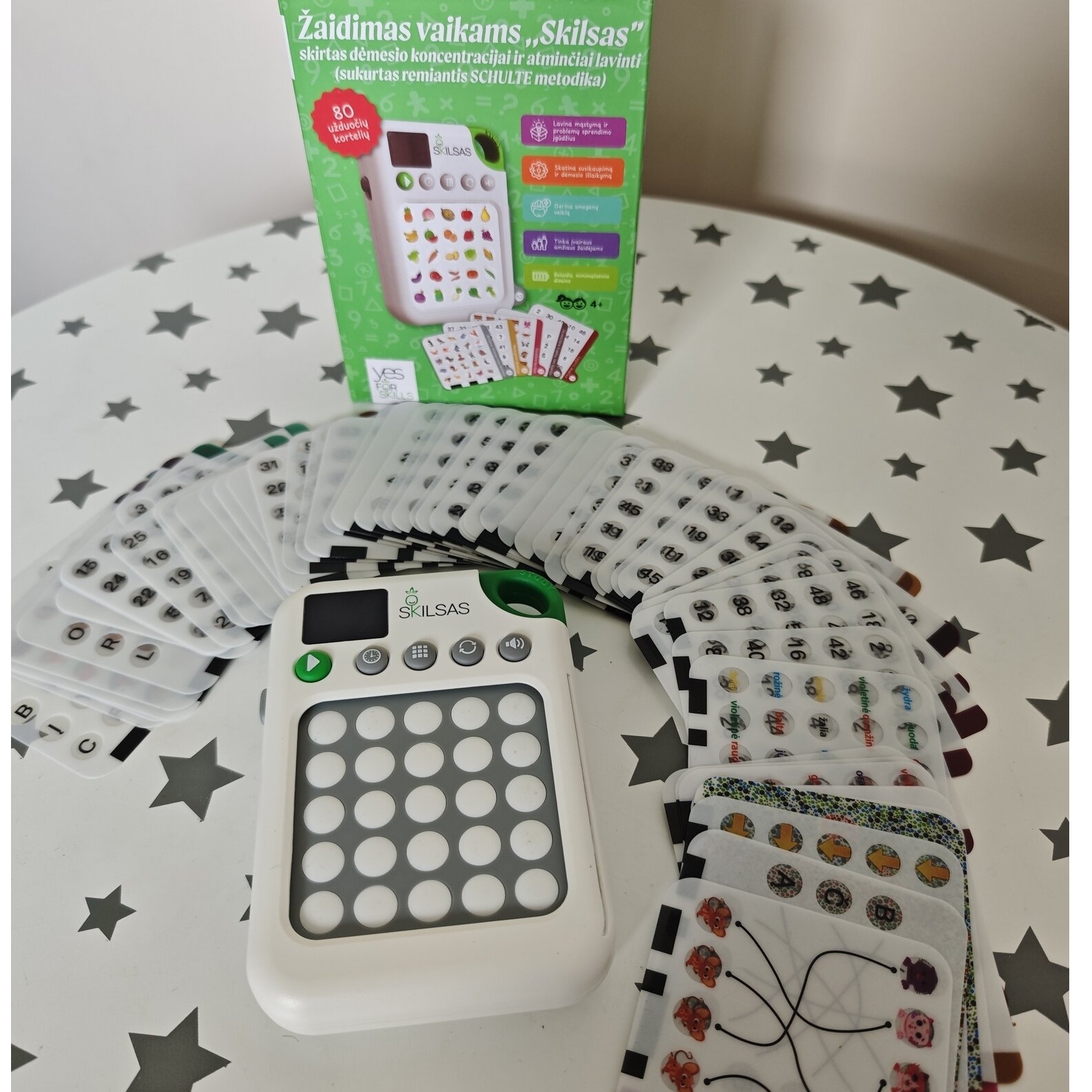 Žaidimas vaikams ,,Skilsas”, skirtas dėmesio koncentracijai ir atminčiai lavinti (sukurtas remiantis SCHULTE metodika) 5 Žaidimas vaikams ,,Skilsas”, skirtas dėmesio koncentracijai ir atminčiai lavinti (sukurtas remiantis SCHULTE metodika) - Image 4
