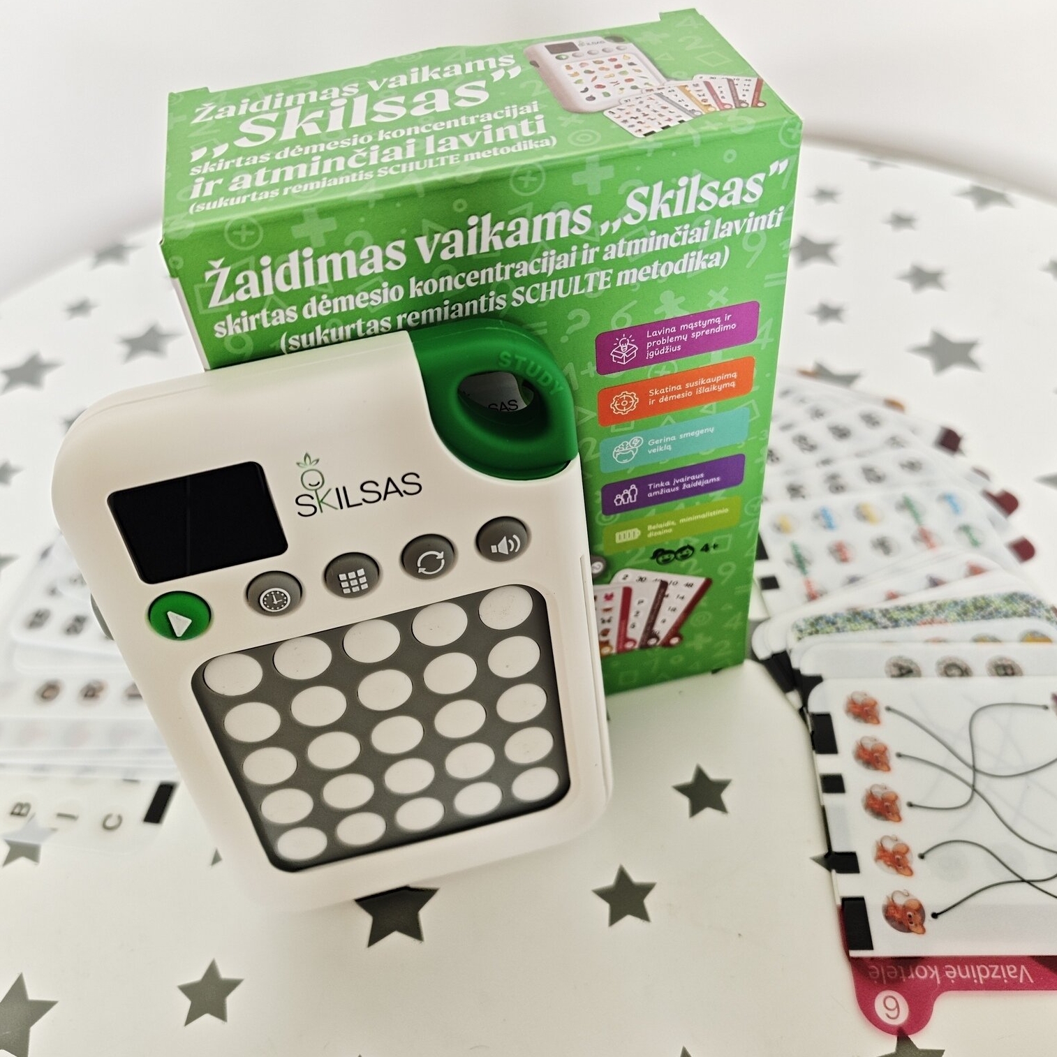 Žaidimas vaikams ,,Skilsas”, skirtas dėmesio koncentracijai ir atminčiai lavinti (sukurtas remiantis SCHULTE metodika) 6 Žaidimas vaikams ,,Skilsas”, skirtas dėmesio koncentracijai ir atminčiai lavinti (sukurtas remiantis SCHULTE metodika) - Image 5