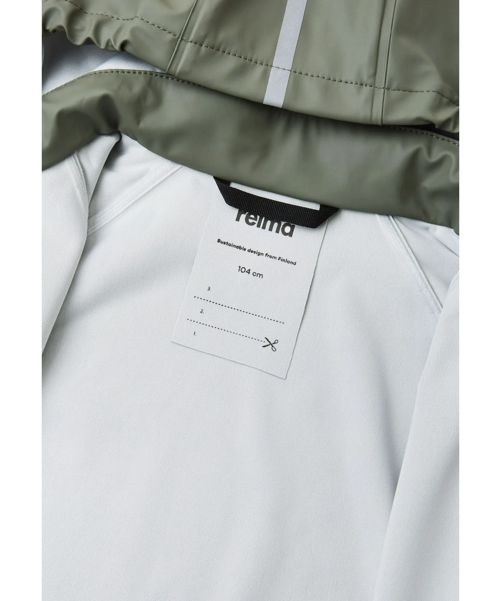 REIMA Lampi pilkai žalia striukė vaikams 8 Clothes