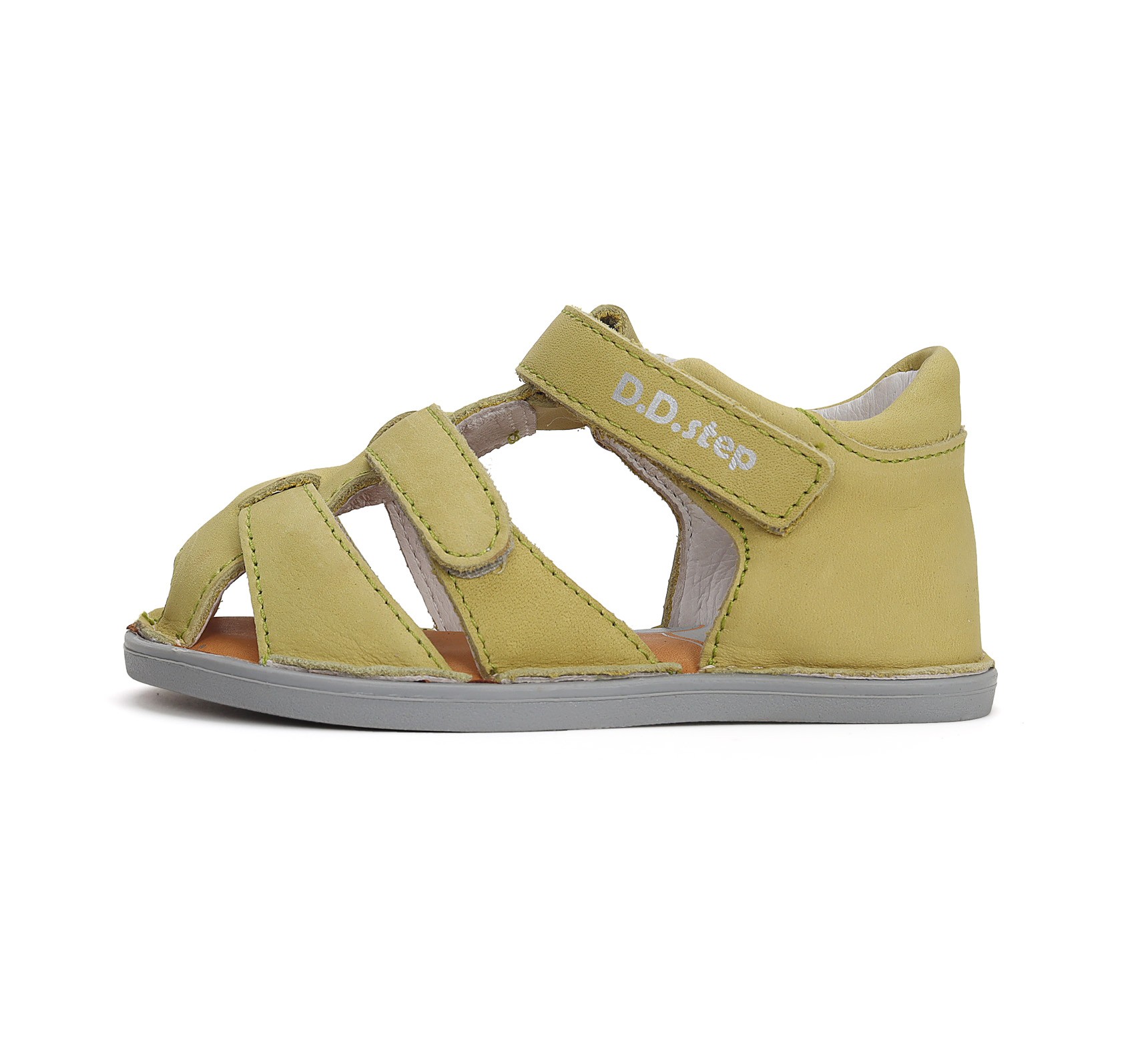 Khaki barefoot basutės 20-25 d. G076-41942A. D.D.Step (Vengrija). Batai vaikams 3 batukai vaikams D.D.Step (Vengrija) Khaki barefoot basutės 20-25 d. G076-41942A