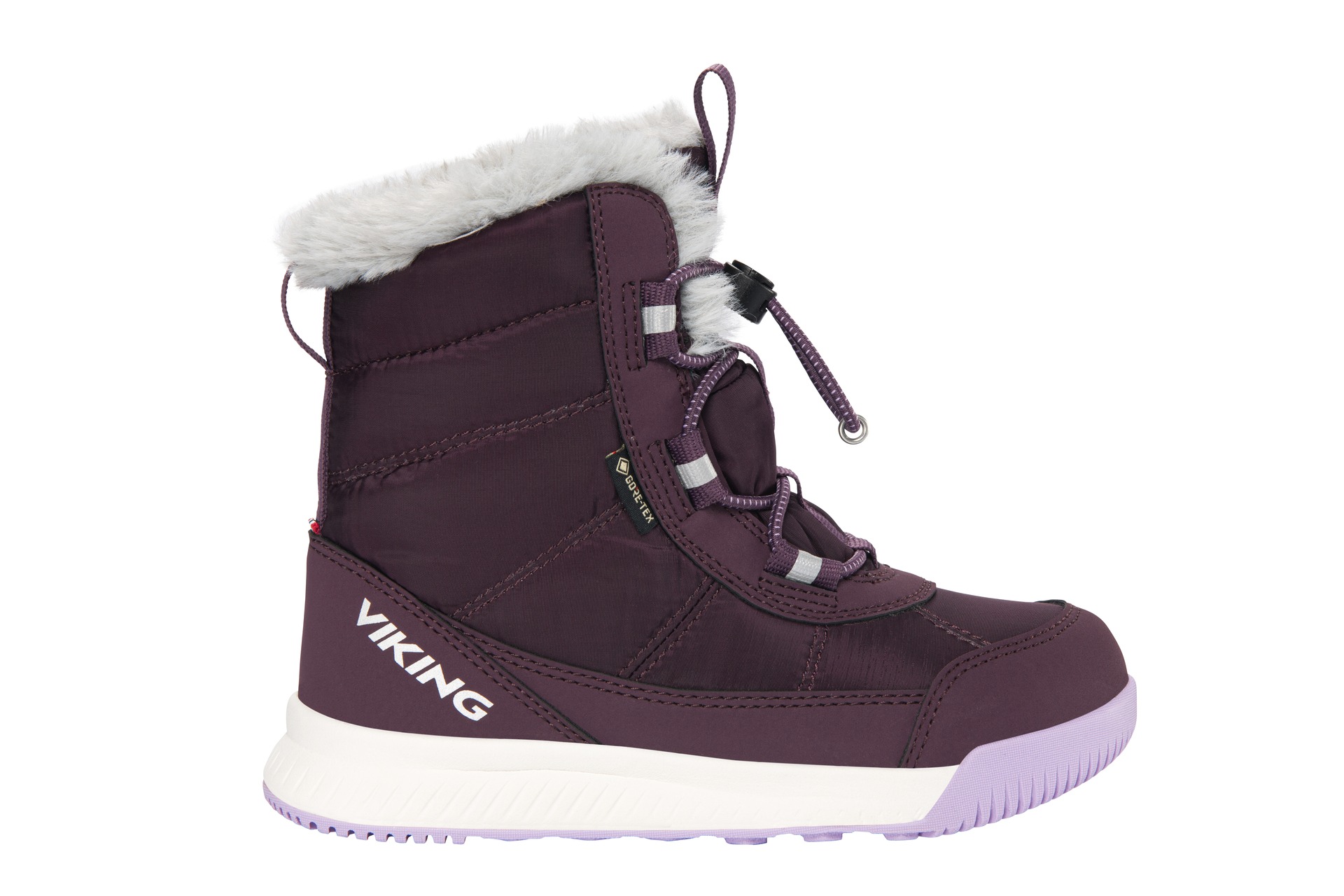 Viking itin lengvi žieminiai batai vaikams su GORE-TEX Aery Warm GTX SL - Grape/Lilac