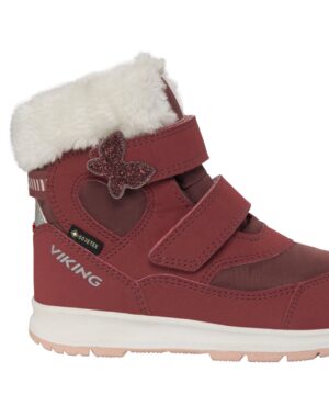 VIKING Belle Butterfly Warm GTX 2V žieminiai batai su GORE-TEX - Dark Pink 1 Viking žieminiai batai mergaitėms Belle Butterfly Warm GTX 2V Dark Pink