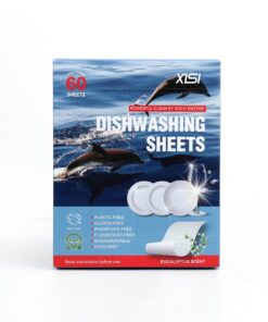 Ekologiški indaplovių skalbimo lapeliai, eukalipto kvapo, 60 vnt.