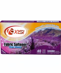 Ekologiški kvapnūs džiovyklės lapeliai su audinių minkštikliu, 40 vnt, levandų kvapo