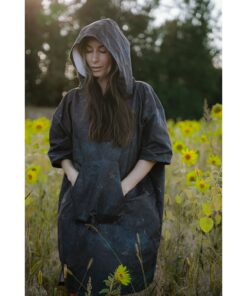 Mikropluošto pončas Skilsas Juodasis akmuo, 70 x80 cm