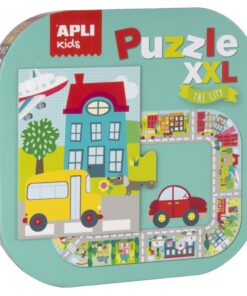edukaciniai zaislai. Lavinamieji zaislai. Apli Kids . Apli Kids XXL dėlionė MIESTAS