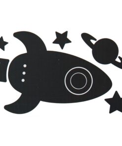 edukaciniai zaislai. Lavinamieji zaislai. Apli Kids . Juoda lipni kreidinė lenta Raketa