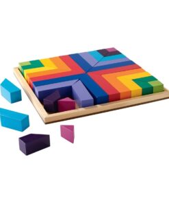 edukaciniai zaislai. Lavinamieji zaislai. Mindware . Mindware spalvų ir formų žaidimas „Raštai“