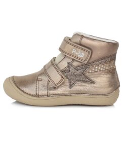 Ponte20 Auksinės spalvos batai 30-35 d. DA031428AL. Batai vaikams. Tvirtas užkulnis