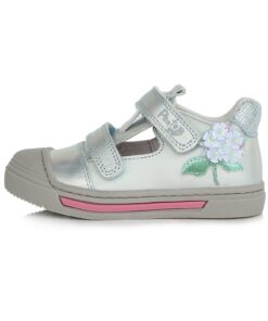 Ponte20 Sidabriniai batai 23-27 d. DA03-1-398A. Batai vaikams. Tvirtas užkulnis