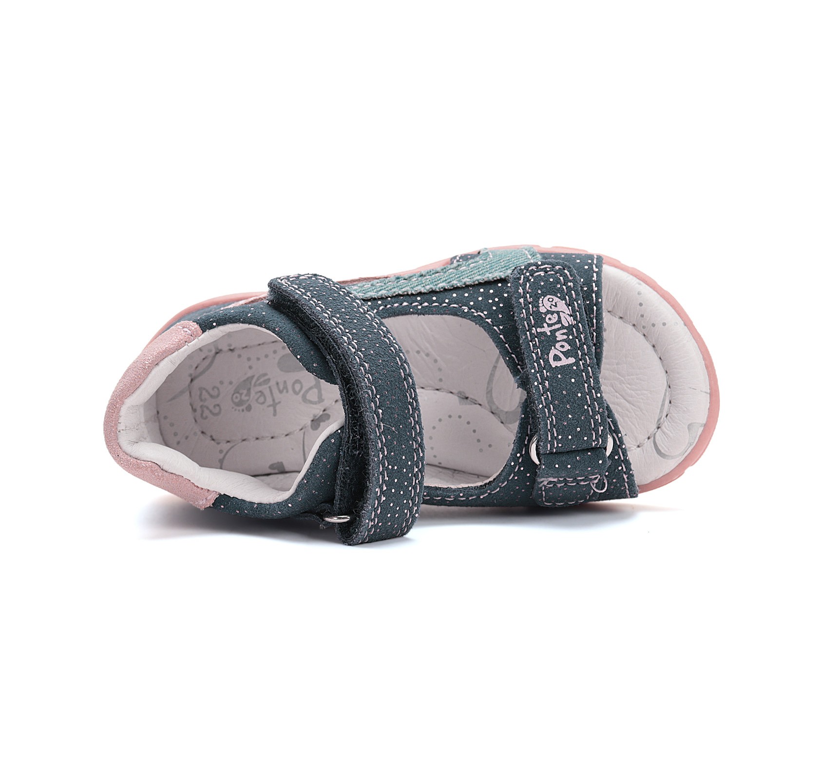 Ponte20 Mėlynos basutės 22-27 d. DA05-5-1733C. Batai vaikams. Tvirtas užkulnis