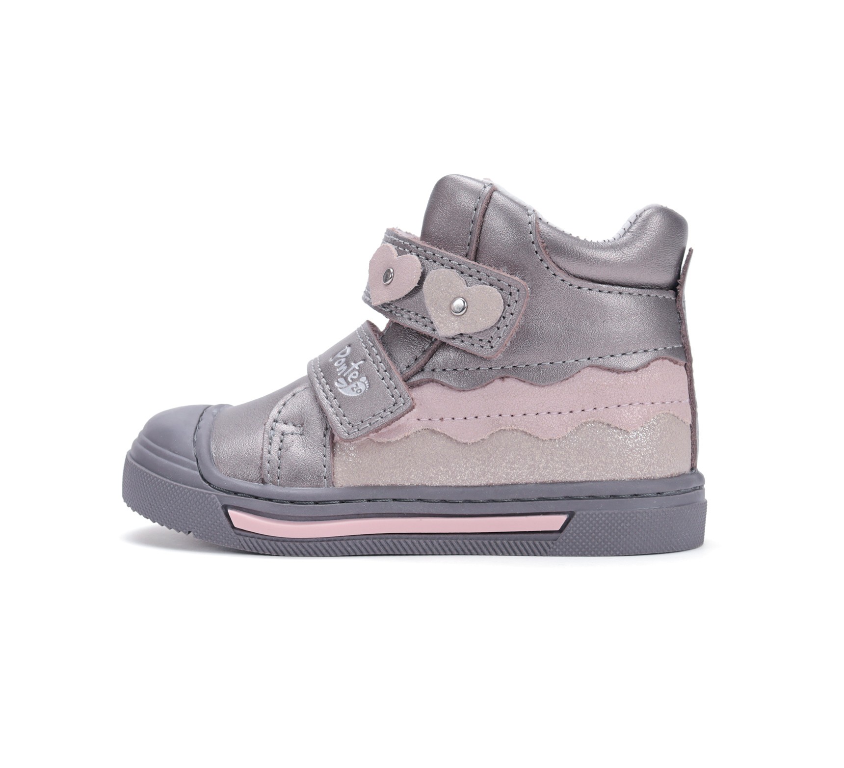 Ponte20 Bronzinės spalvos batai 22-27 d. DA06-5-2359AU. Batai vaikams. Tvirtas užkulnis