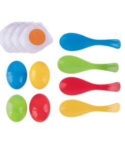 edukaciniai zaislai. Lavinamieji zaislai. Apli Kids . Apli Kids šaukšteliai su kiaušiniais estafetėms