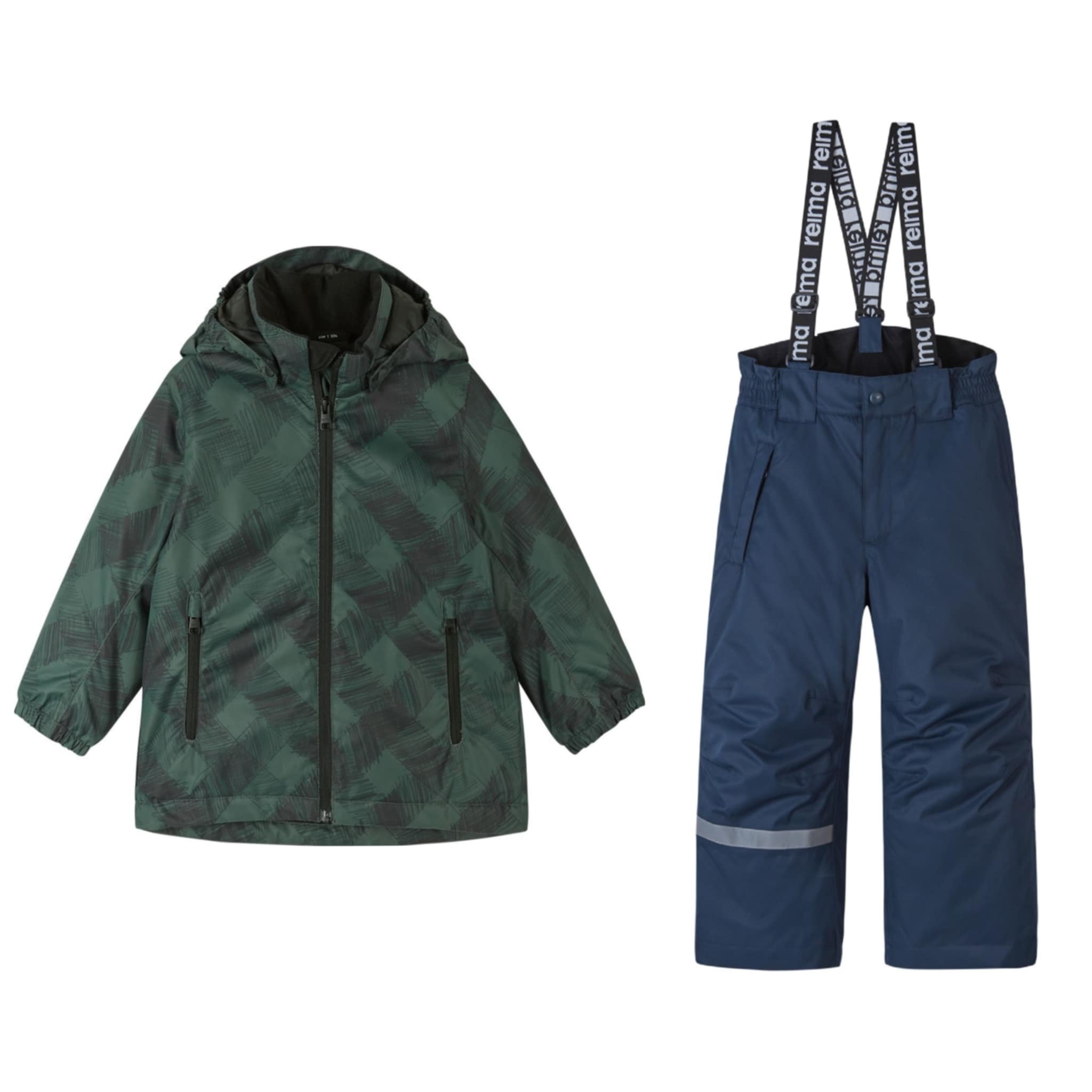 REIMA žieminis dviejų dalių komplektas (striukė + kelnės) - Thymegreen/Navy 3 REIMA žieminis dviejų dalių komplektas (striukė + kelnės) - Thymegreen/Navy