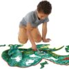 edukaciniai zaislai. Lavinamieji zaislai. Mindware . Grindų dėlionė „Dinosaur Floor Puzzle“