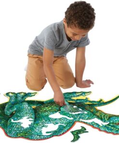 edukaciniai zaislai. Lavinamieji zaislai. Mindware . Grindų dėlionė „Dinosaur Floor Puzzle“