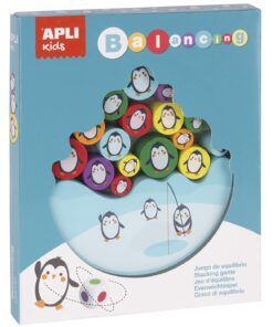 edukaciniai zaislai. Lavinamieji zaislai. Apli Kids . APLI žaidimas „Balansuojantys pingvinai“